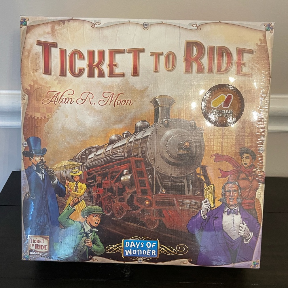 Ticket to Ride Train Board Game - Alan R. Moon - Days of Wonder (new/sealed)